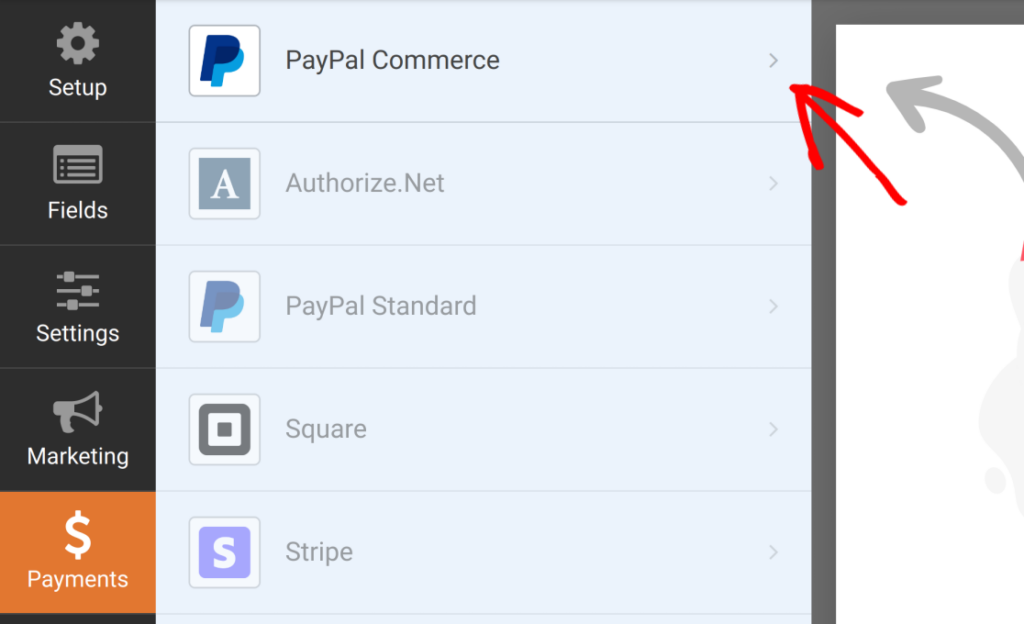 Integração do PayPal Commerce