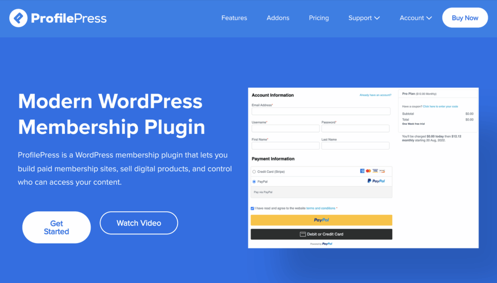 profilepress homepage