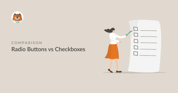 Radio buttons vs checkboxes