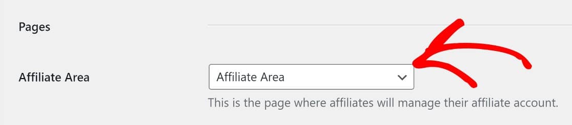 Affiliate area