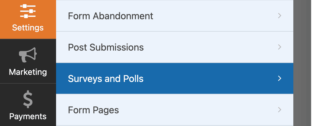 Enable Survey Reporting in WPForms