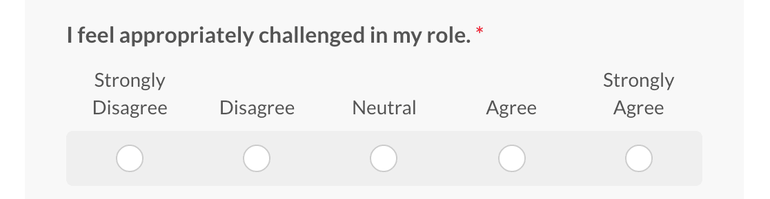 employee engagement survey form template Likert Scale
