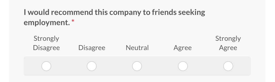 employee engagement survey likert scale