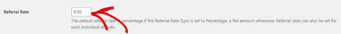 Referral rate