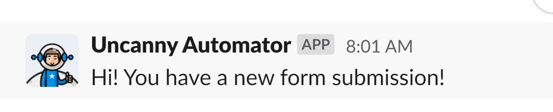 Slack new notification