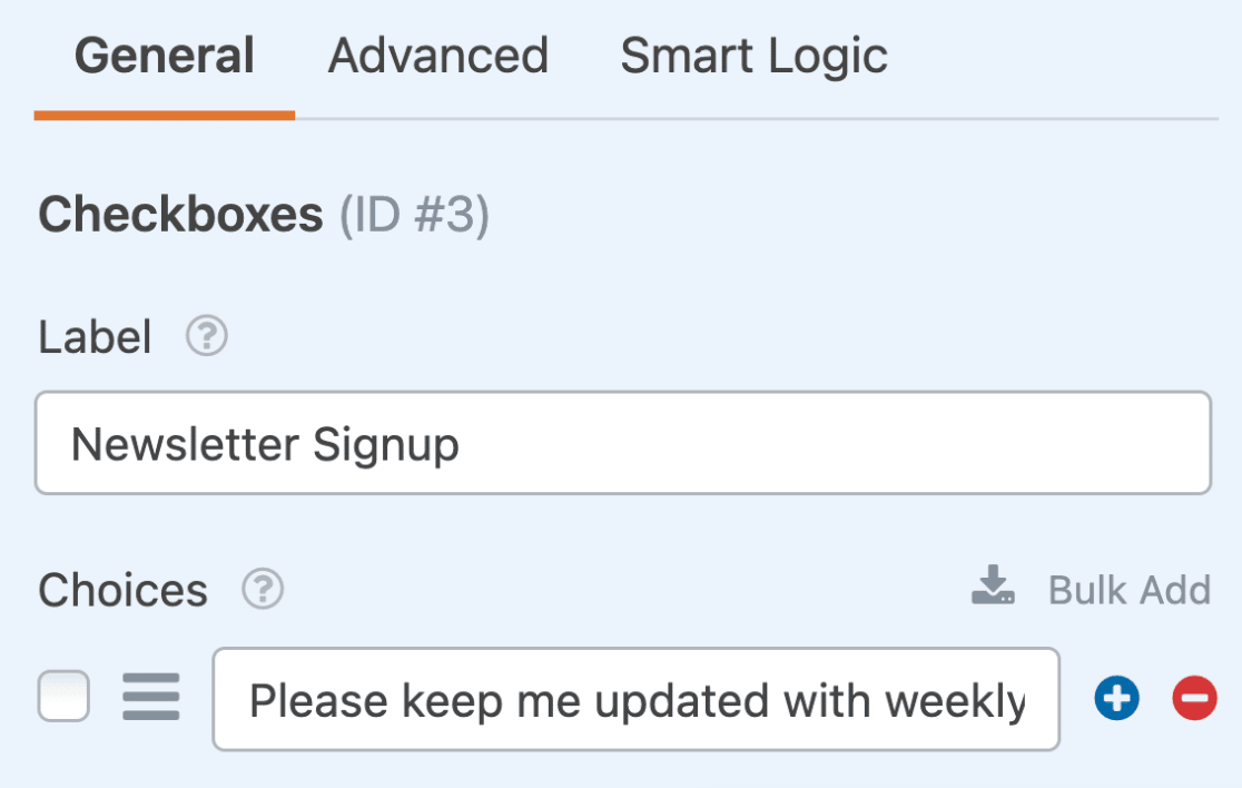 Set up newsletter signup checkbox