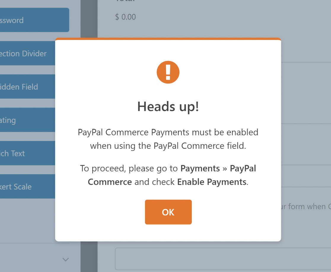 enable paypal