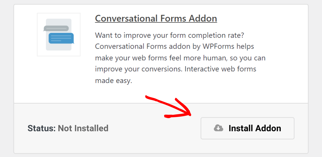 Installing the Conversational Forms addon
