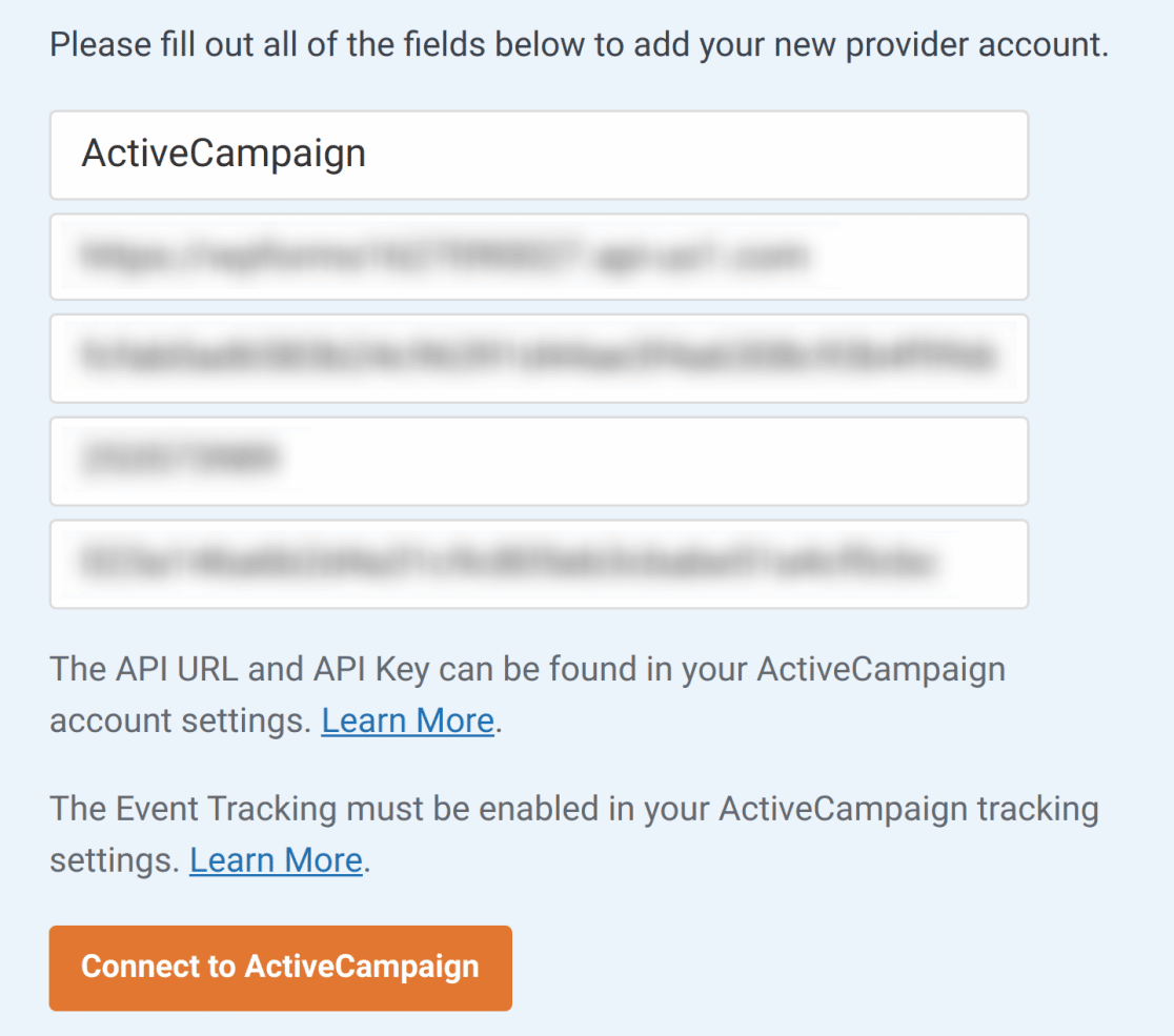 Connecting ActiveCampaign to WPForms