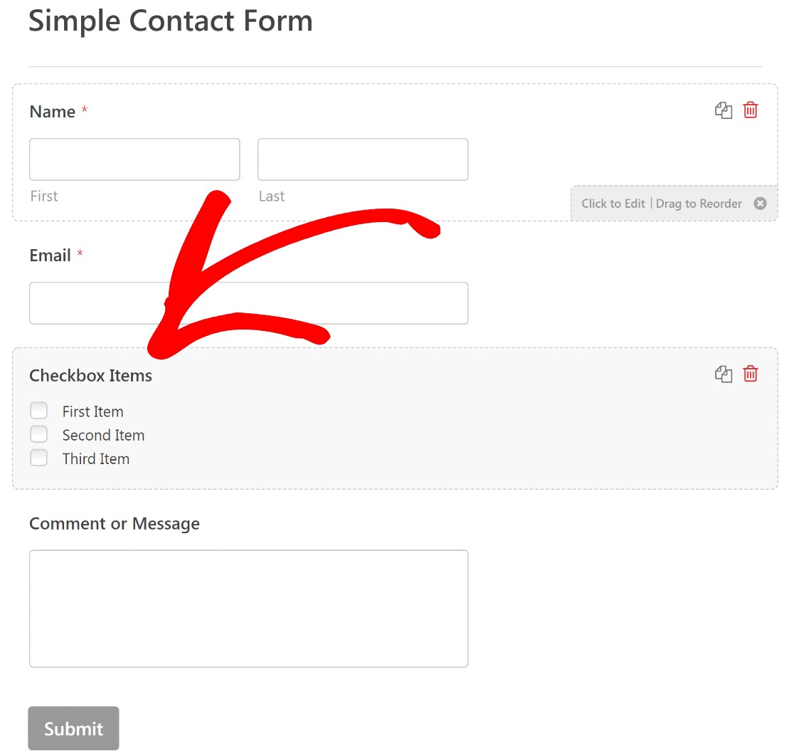 payment fields settings