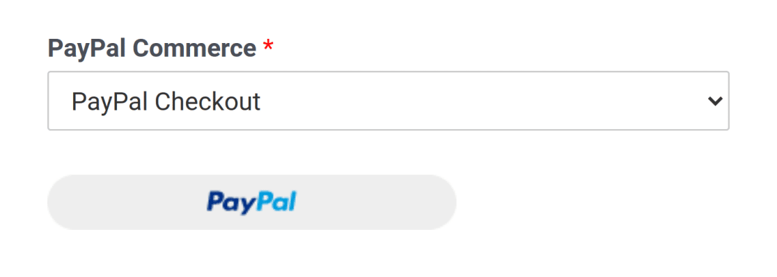 The PayPal Commerce button recolored in silver