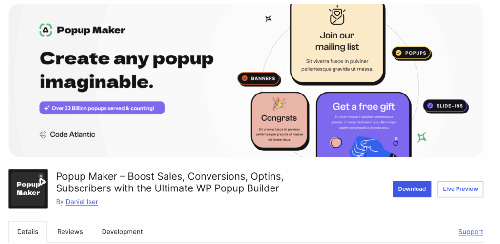popup maker wordpress
