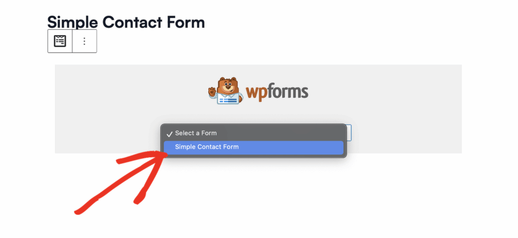 popup maker wpforms block