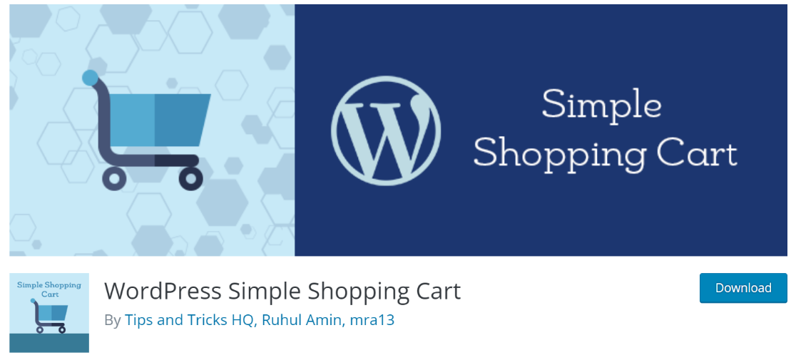 wordpress simple shopping cart