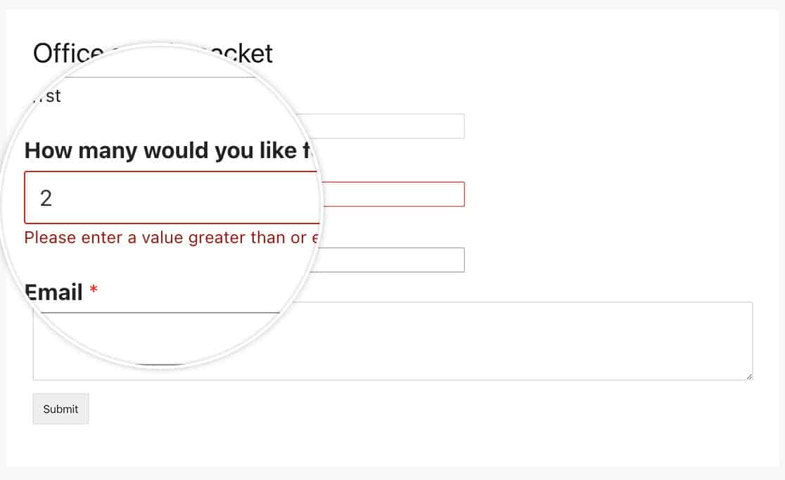 now you can limit the number range using the CSS class once the script has been added