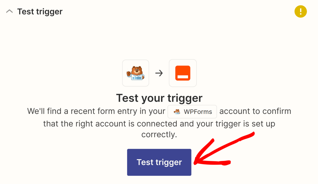 Loading form entries in Zapier to test your connection