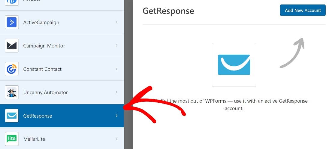 GetResponse WPForms