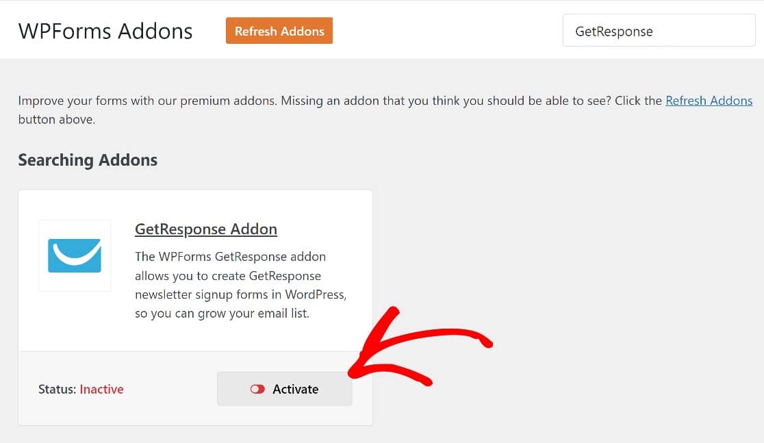 GetResponse addon