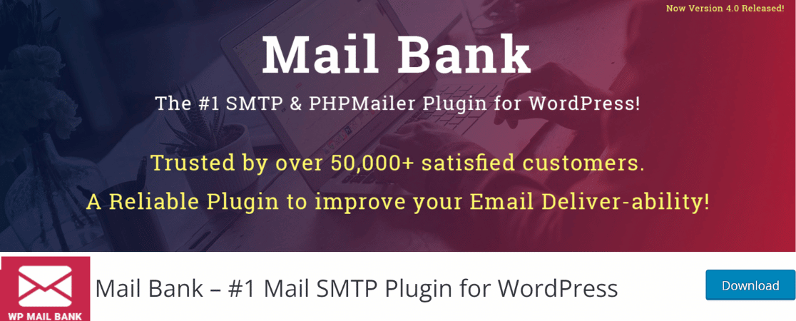 Mailbank SMTP Plugin