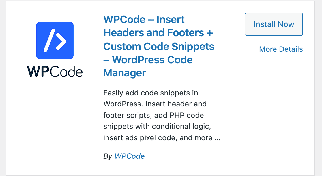 WPCode plugin