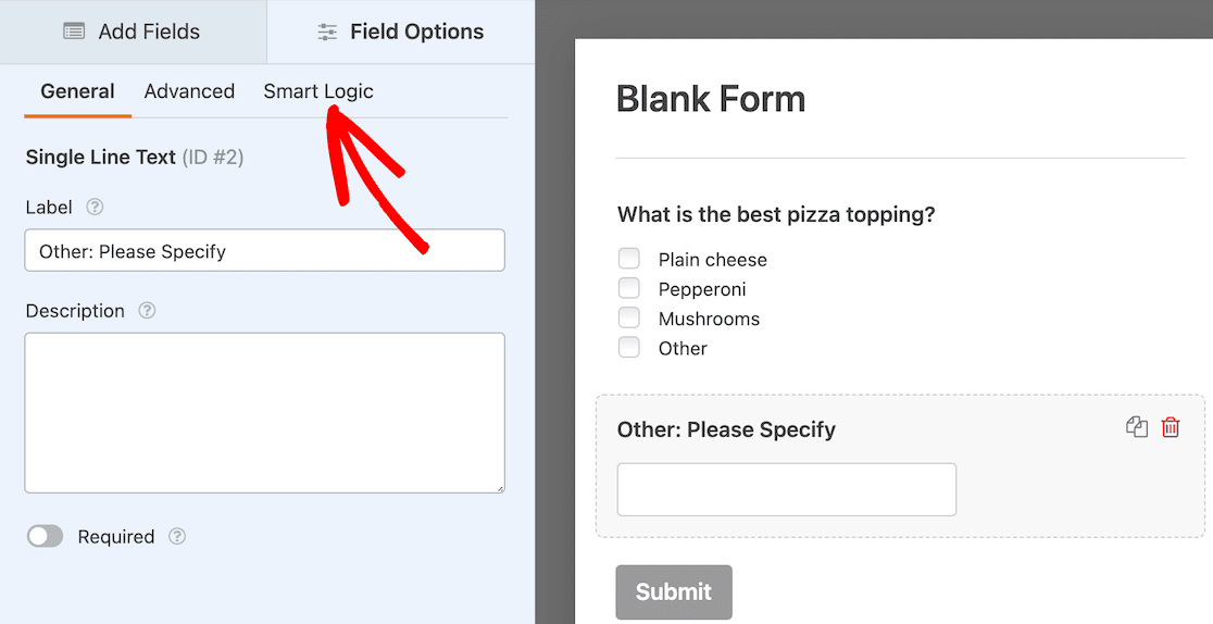 WPForms Conditional Logic