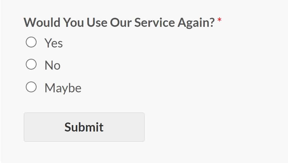 Would you use our service again