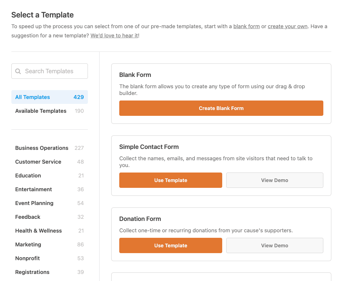 all-form-templates