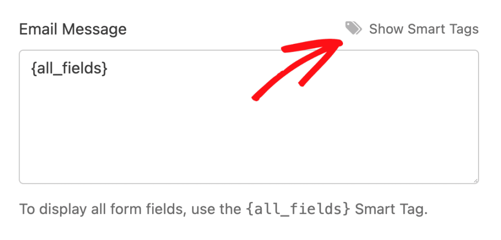 click-show-smart-tags - WPForms