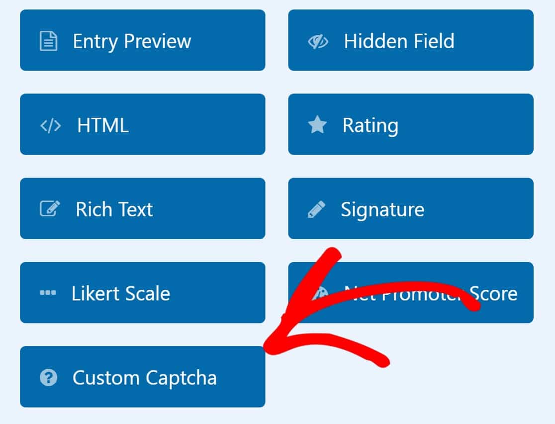 custom captcha field