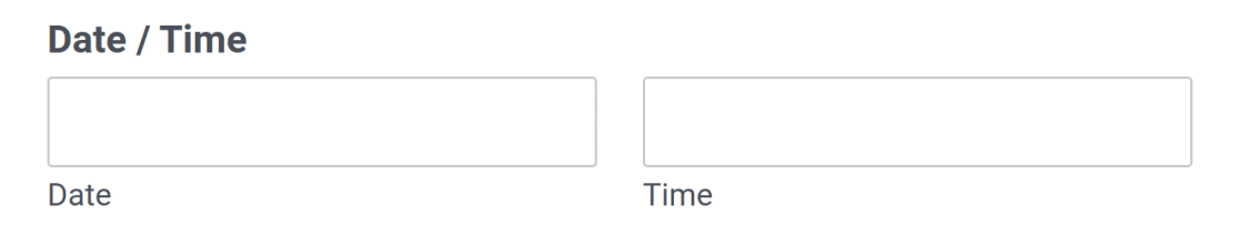 A Date / Time field