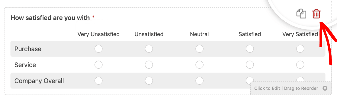 Deleting a Likert Scale field