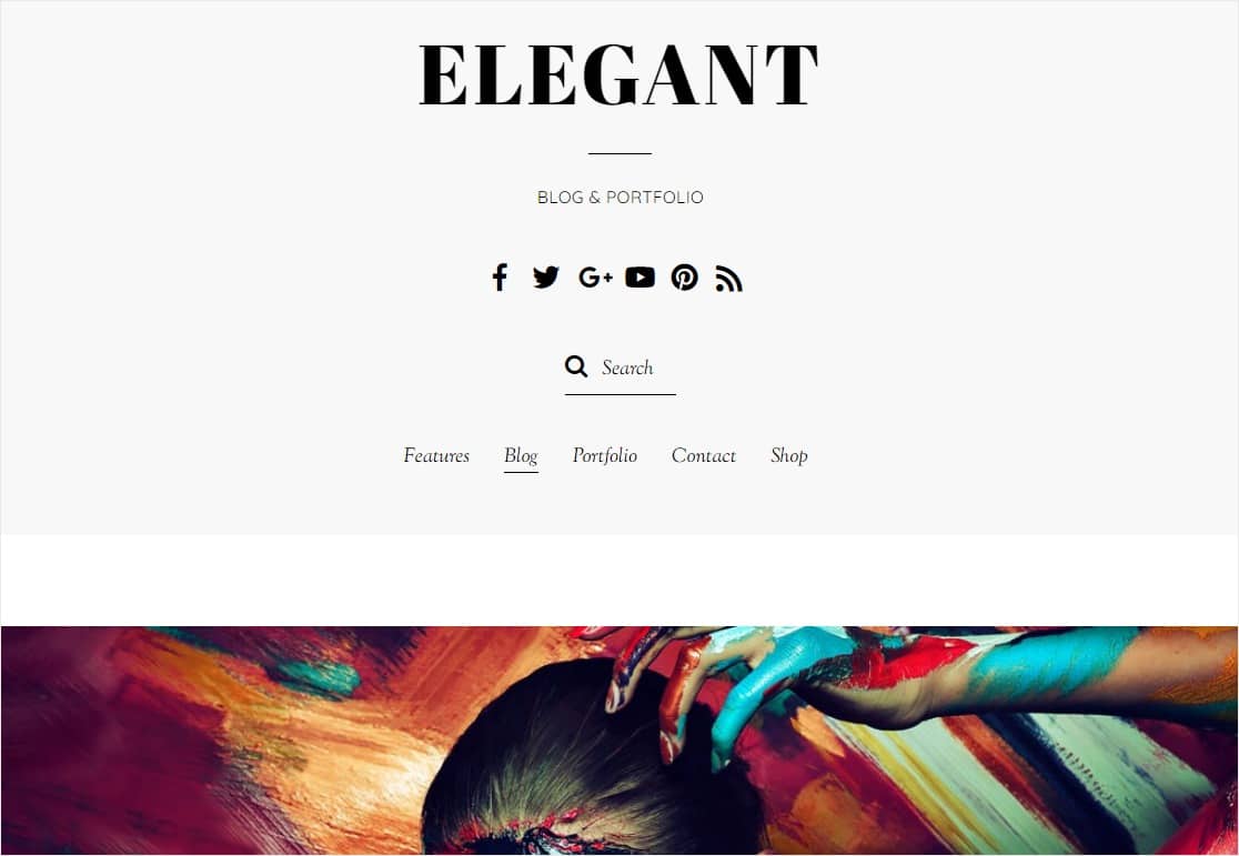 elegant minimal wordpress theme