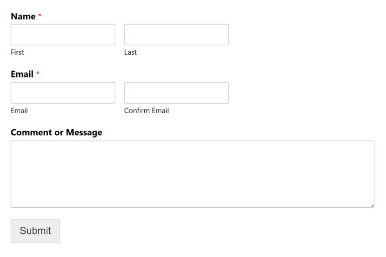 How to Show a Confirm Email Address Field on WordPress Forms