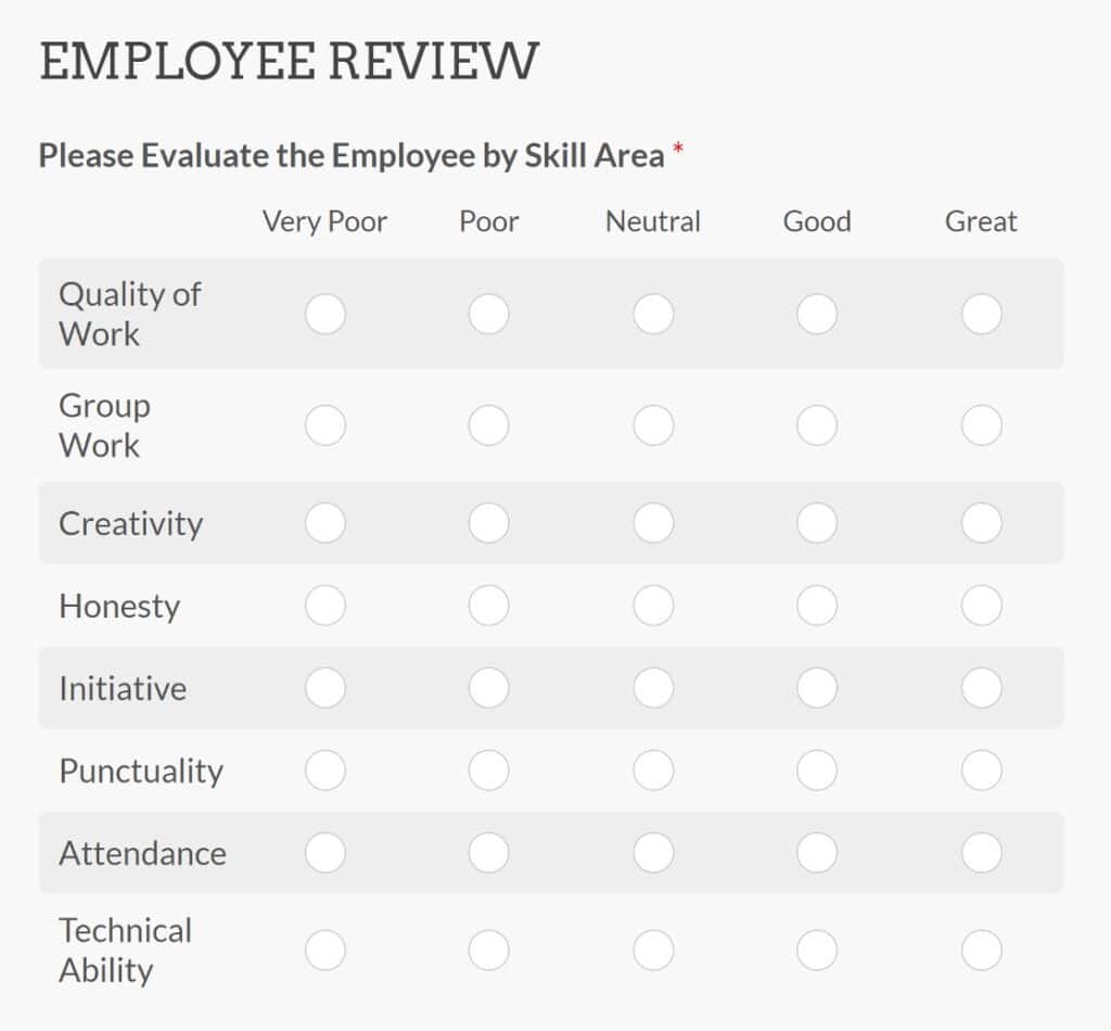 6 Evaluation Form Examples For Businesses With Templates 