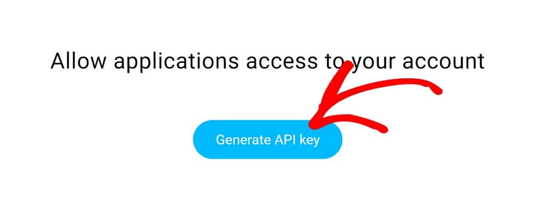 generate API key