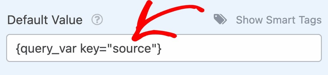 hidden field query variable