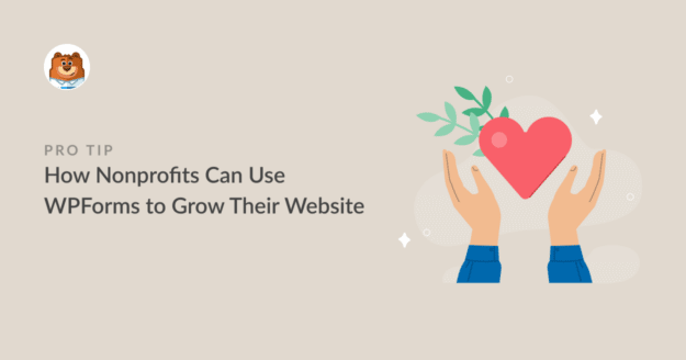 How Nonprofits Can Use WPForms to Grow Their Website