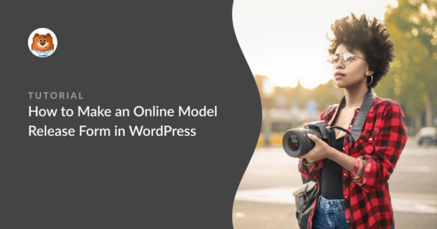 how to make an online model release form in wordpress