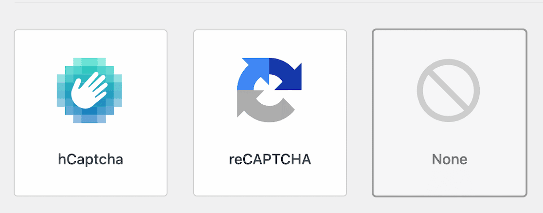 wpforms captcha options