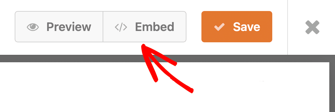 Embed form button