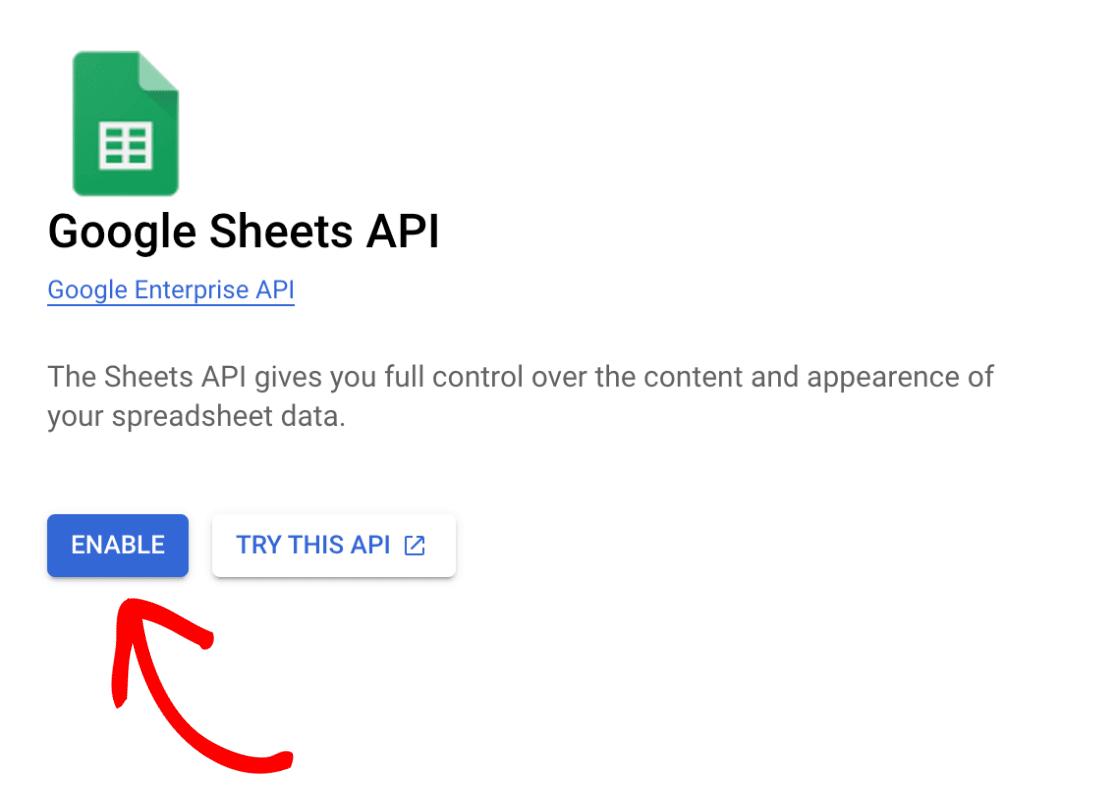 click-enable-google-sheets-api