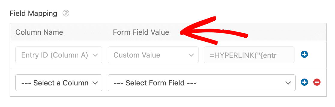 column-name-and-form-field-value