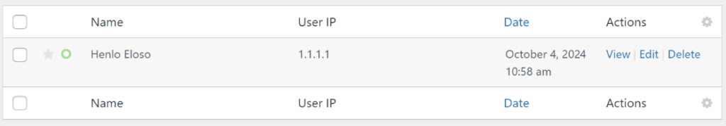 user ip address form entry - WPForms entrada de formulário do endereço ip do utilizador