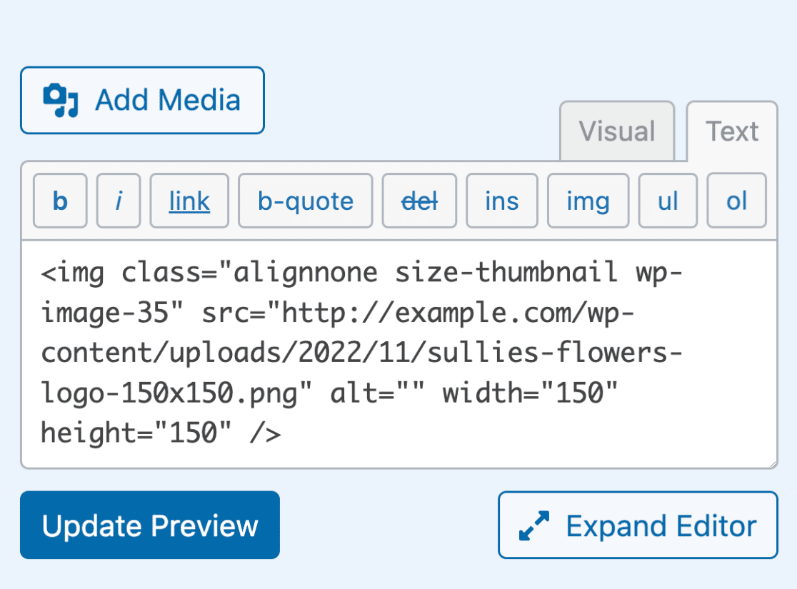 html-for-image-in-text-editor