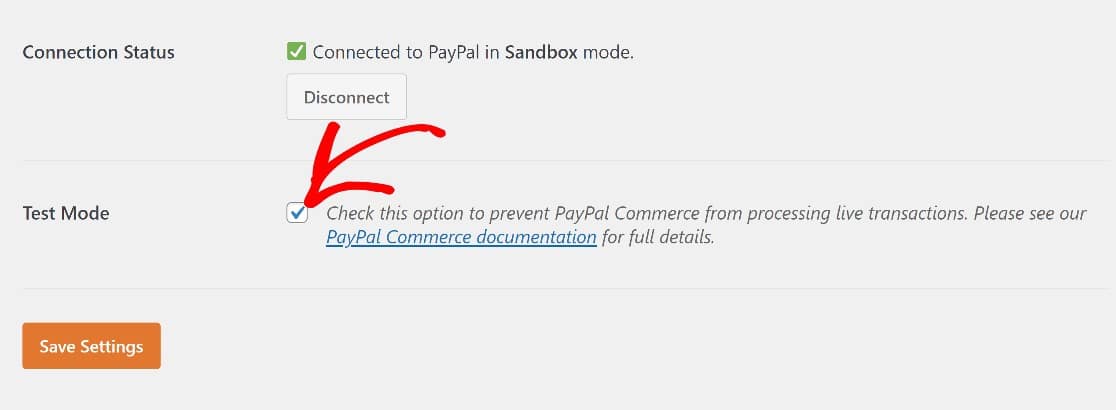 Putting PayPal into test mode