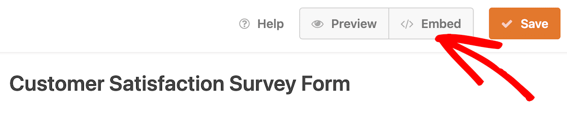 Embed your form on your website