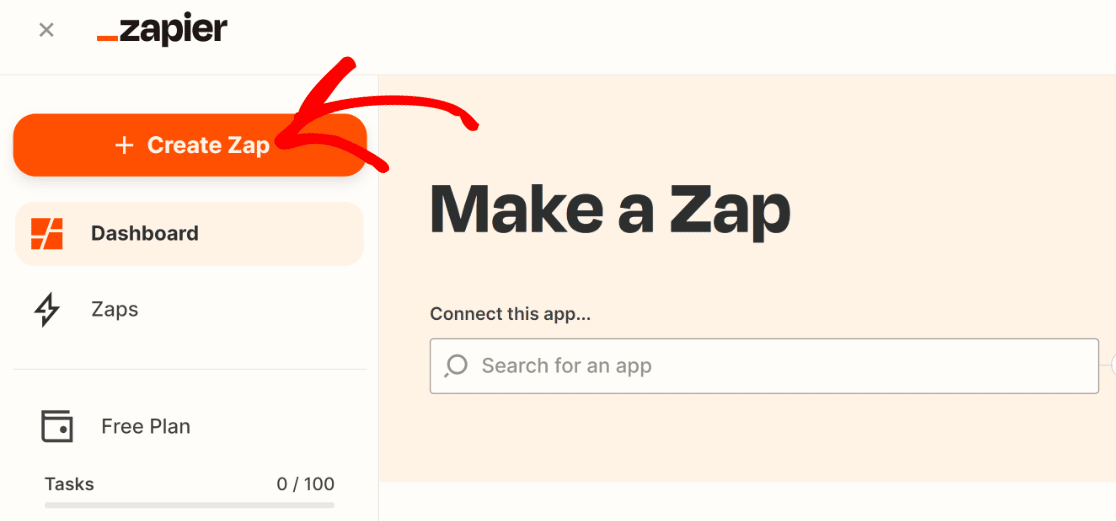 Create New Zap