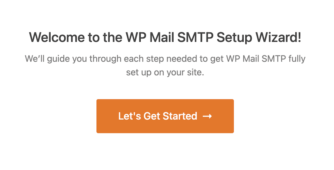 Launching the Setup Wizard in WP Mail SMTP