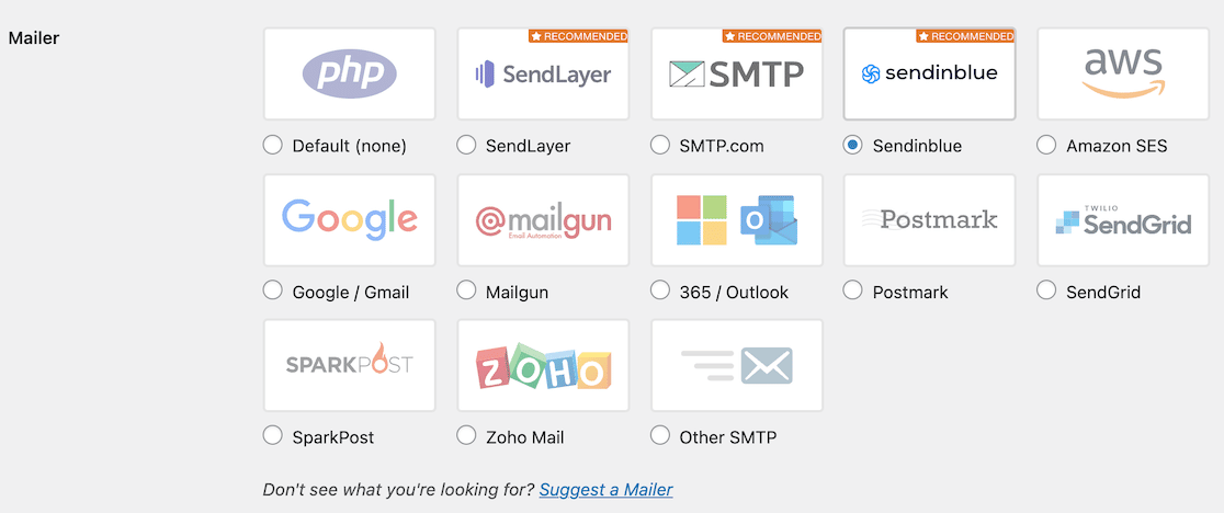 Select your backup mailer in WP Mail SMTP