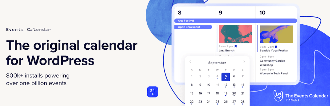 The Events Calendar plugin homepage